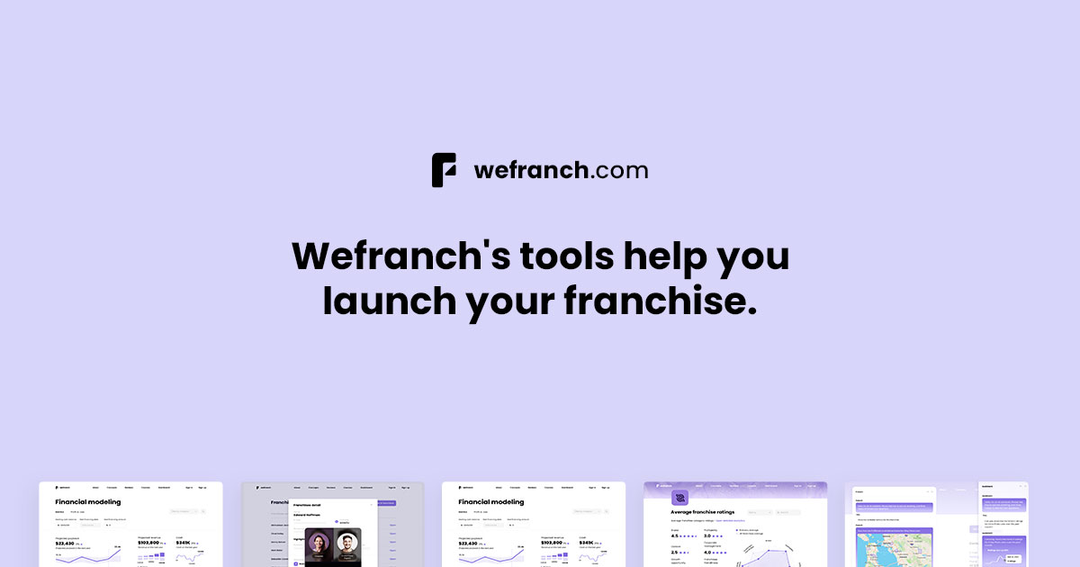 Wefranch's tools help you launch your franchise
